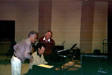 Arturo Ciompi, Keith, and Bob Carter at the North Carolina School of the Arts