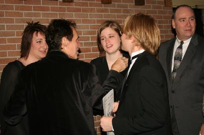 Keith with young fans after the performance of "An American Requiem" (Mandi Barberousse, photographer)